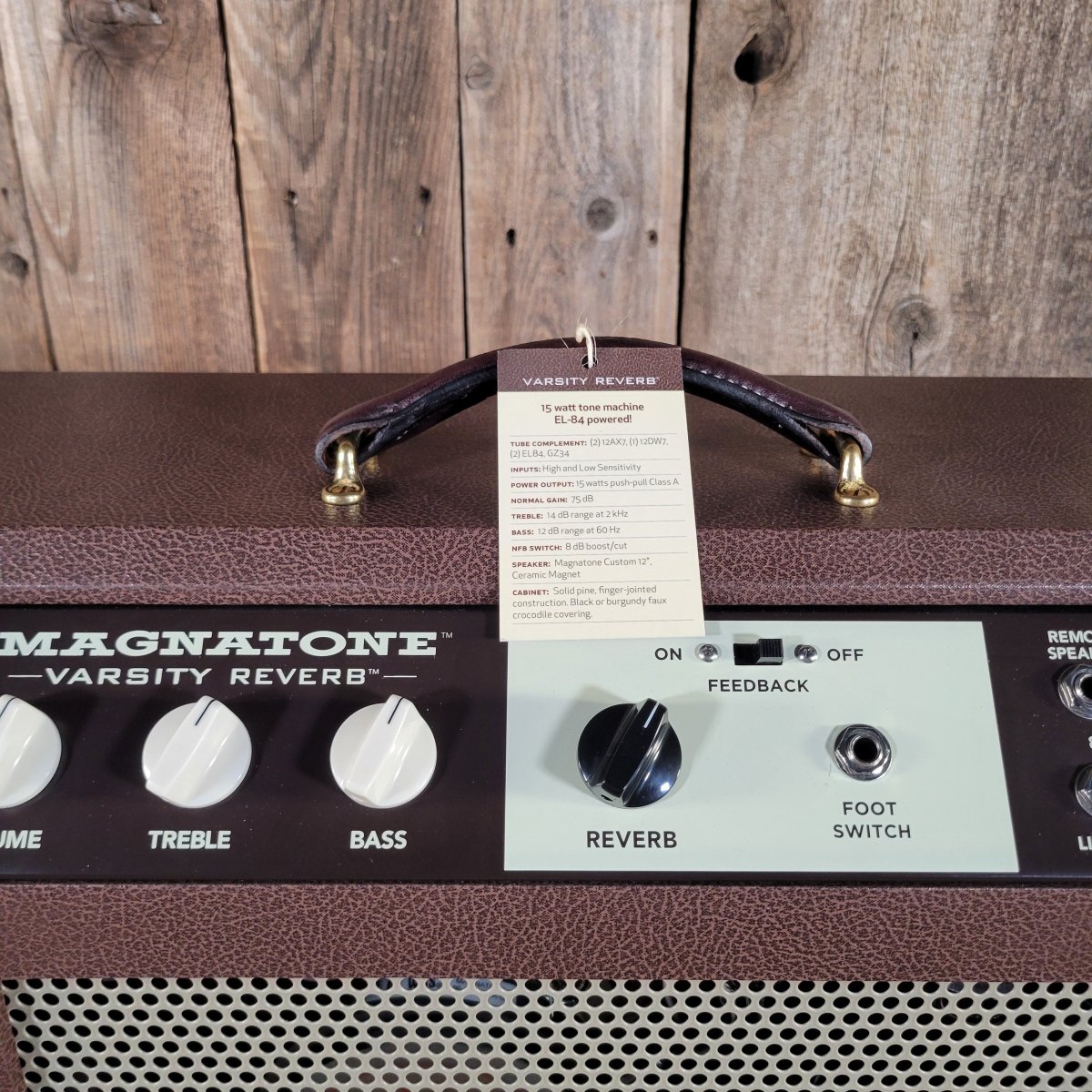 Magnatone 2020 Varsity Reverb 1x12 Combo Brown Near Mint - Mahar's Vintage Guitars