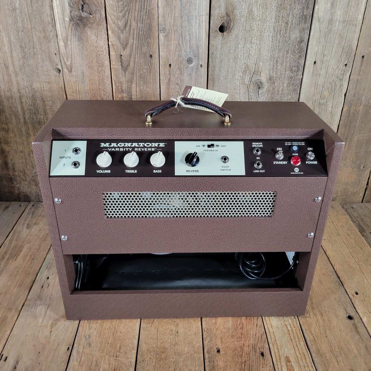 Magnatone 2020 Varsity Reverb 1x12 Combo Brown Near Mint - Mahar's Vintage Guitars