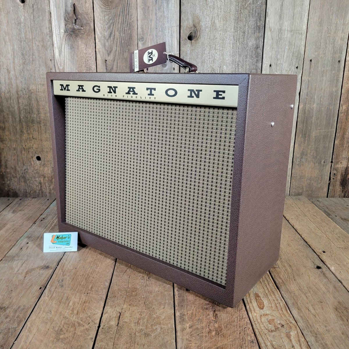Magnatone 2020 Varsity Reverb 1x12 Combo Brown Near Mint - Mahar's Vintage Guitars
