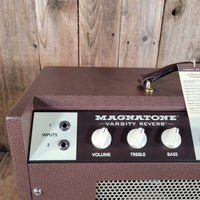 Magnatone 2020 Varsity Reverb 1x12 Combo Brown Near Mint - Mahar's Vintage Guitars
