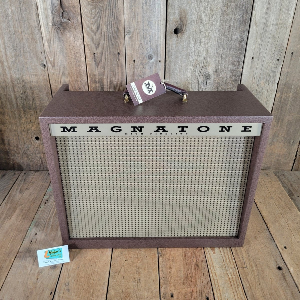 Magnatone 2020 Varsity Reverb 1x12 Combo Brown Near Mint - Mahar's Vintage Guitars