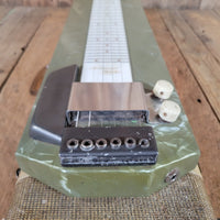 Magnatone Melodier Lap Steel 1950s Grey Pearloid — w/ Case - Mahar's Vintage Guitars