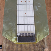 Magnatone Melodier Lap Steel 1950s Grey Pearloid — w/ Case - Mahar's Vintage Guitars