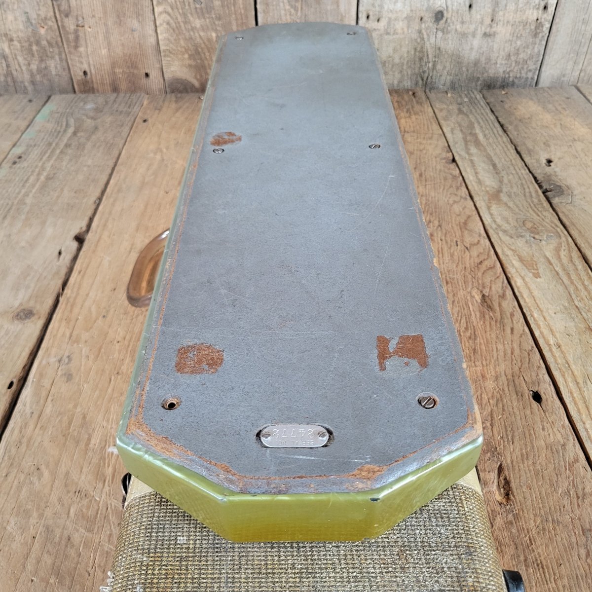 Magnatone Melodier Lap Steel 1950s Grey Pearloid — w/ Case - Mahar's Vintage Guitars