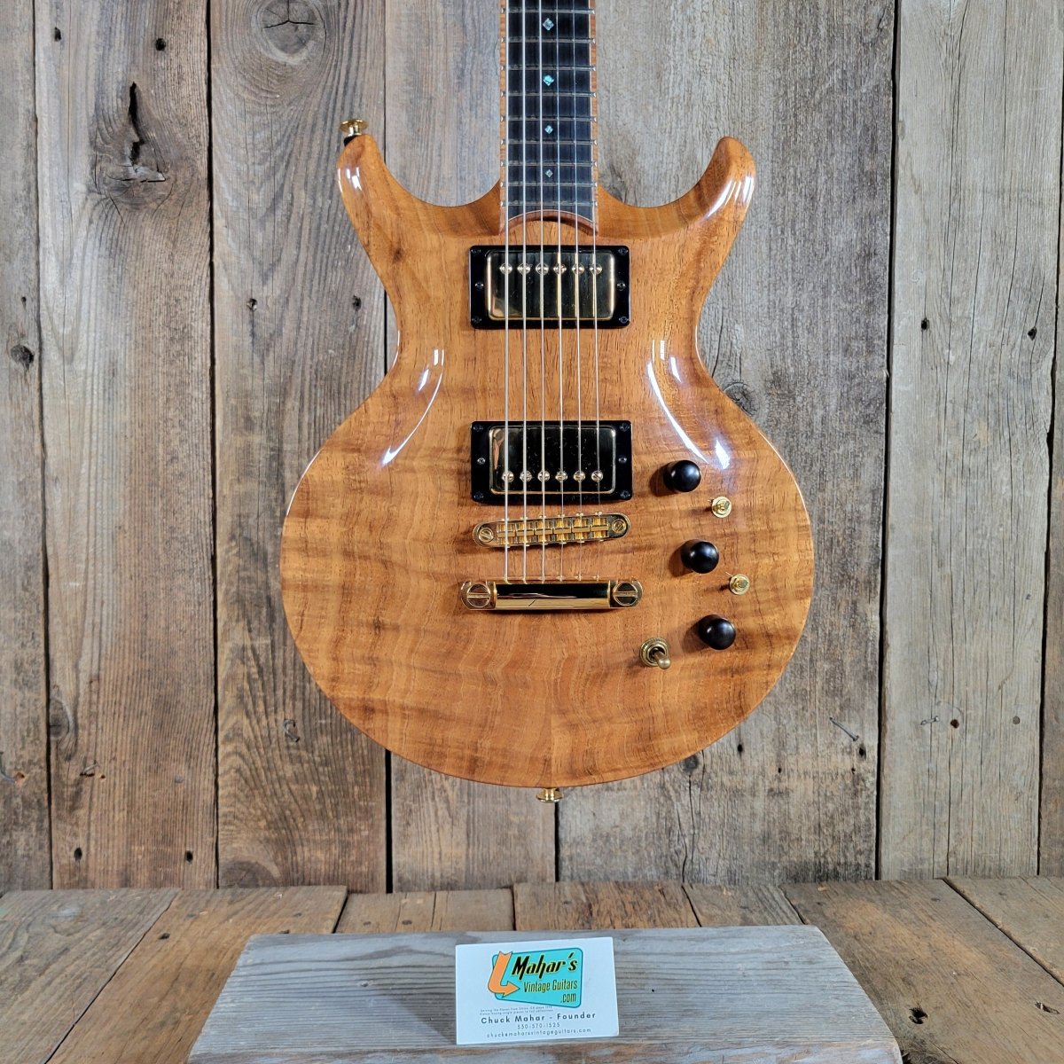 Maguire 2005 Meridian Double Cutaway Koa Top w/ Original Case, Excellent - Mahar's Vintage Guitars