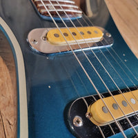 Mako 1981 Exotec XK-4 Guitar Metallic Blue w/Original Case, Very Good - Mahar's Vintage Guitars