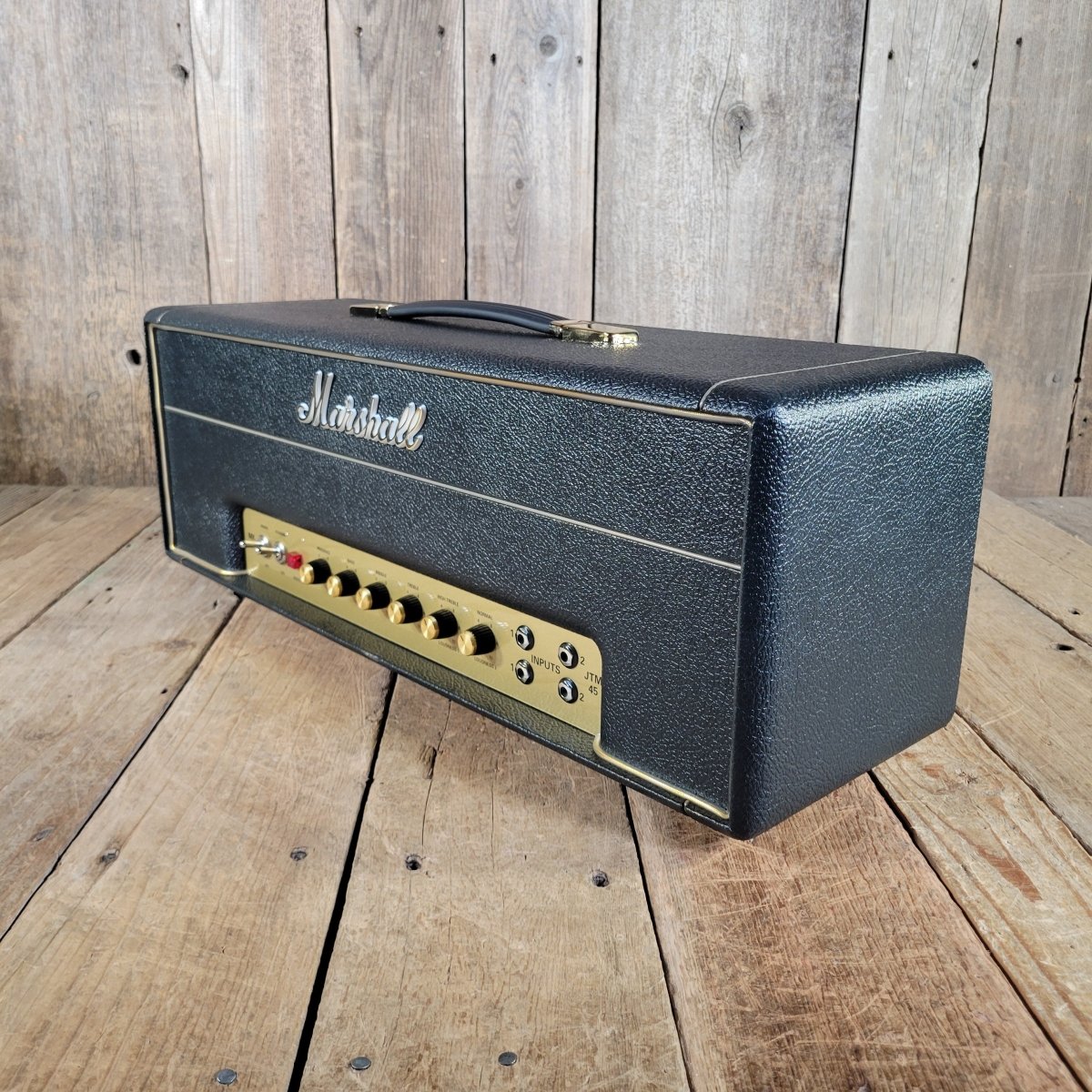 Marshall 2018 Model 2245 JTM45 MKII Reissue Head w/ Studio Slips Cover, Near Mint - Mahar's Vintage Guitars