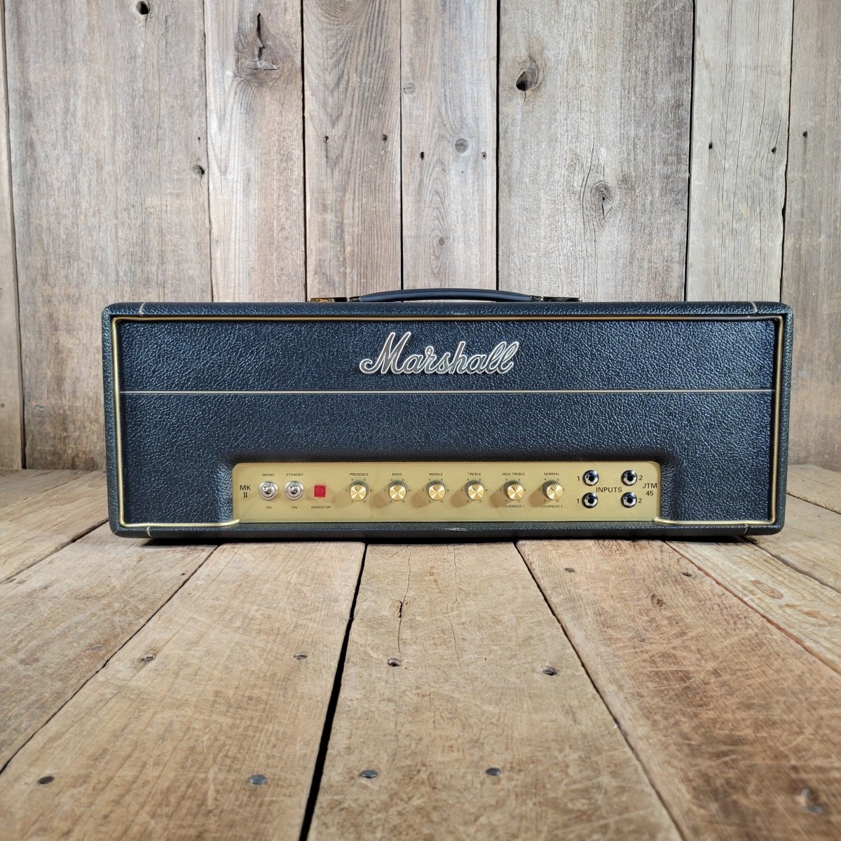 Marshall 2018 Model 2245 JTM45 MKII Reissue Head w/ Studio Slips Cover, Near Mint - Mahar's Vintage Guitars