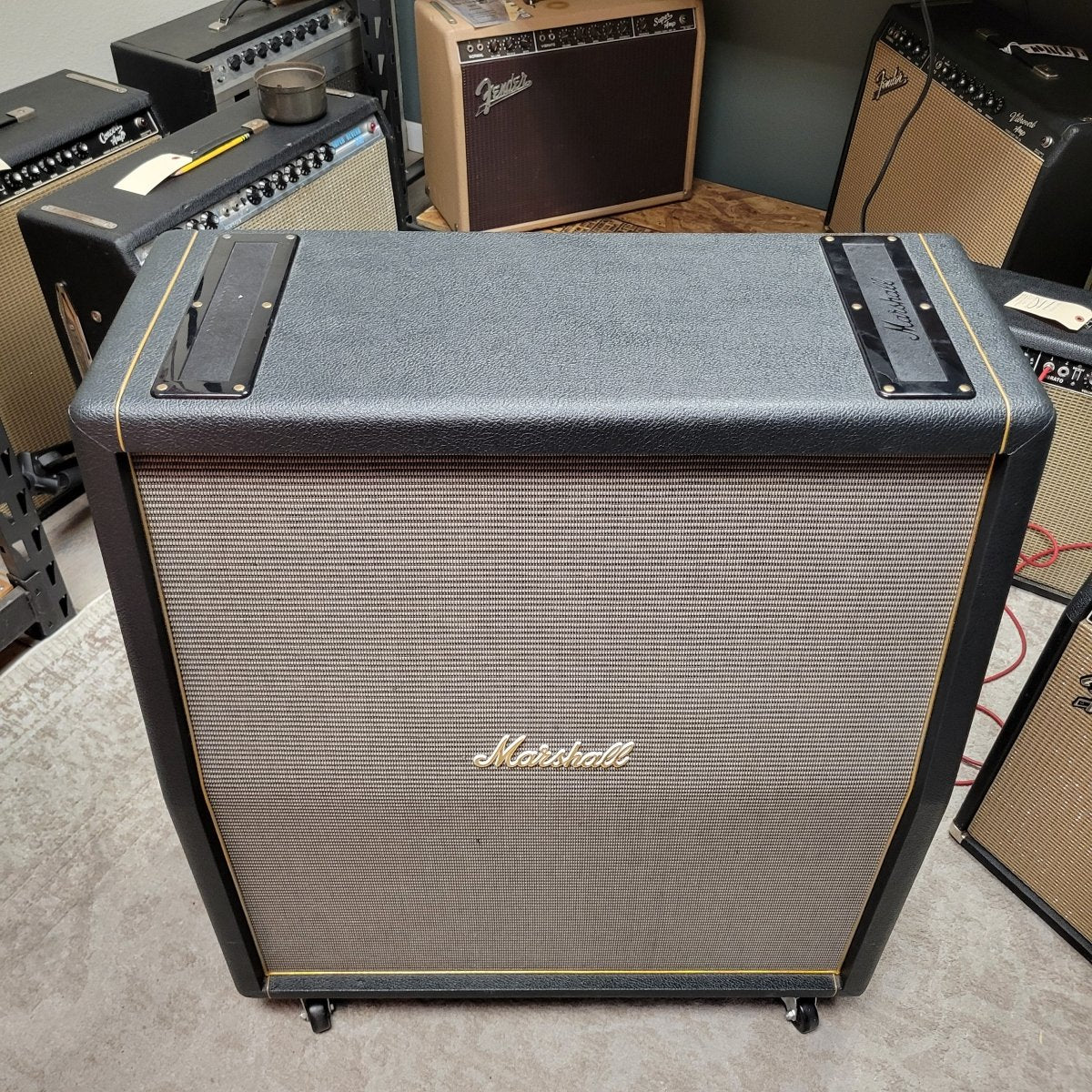 Marshall 2021 1960TV 100w Greenback Loaded Tall Vintage Angled Cabinet, Near Mint - Mahar's Vintage Guitars