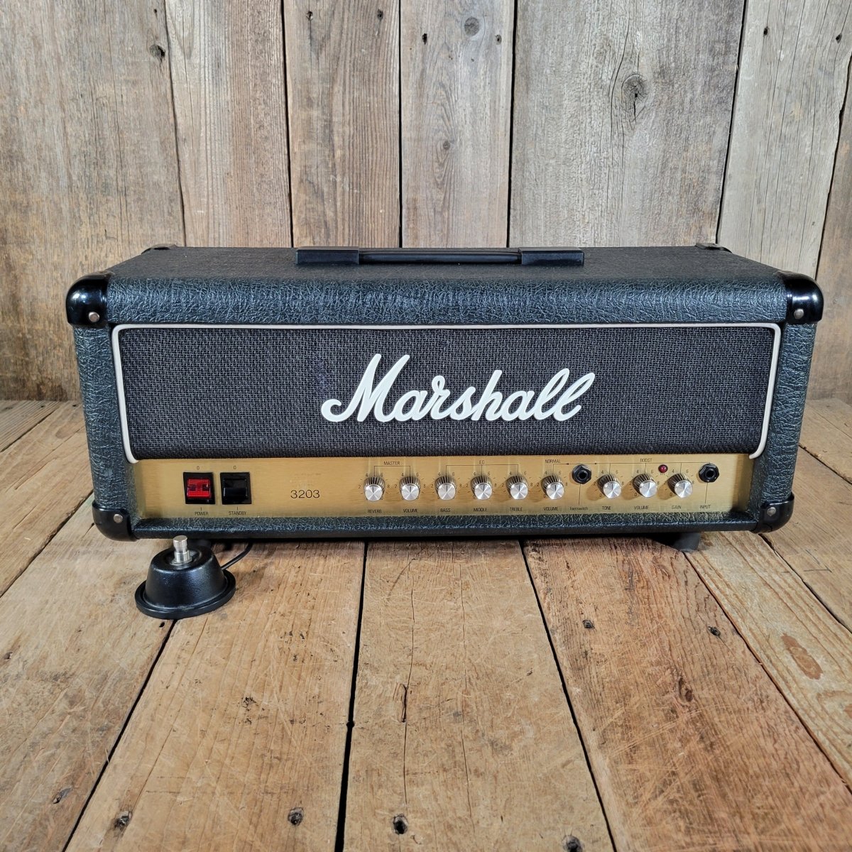 Marshall Artist 3203 30W Hybrid Head 1989 w/ Footswitch & Cover - Mahar's Vintage Guitars