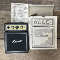 Marshall MS - 2 Micro Amp – 1 - Watt Portable Mini Guitar Amplifier with Classic Marshall Tone - Mahar's Vintage Guitars