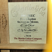 Martin 000 - 28EC Eric Clapton Signature 2003 7974 – Near Mint With Original Case & Paperwork - Mahar's Vintage Guitars