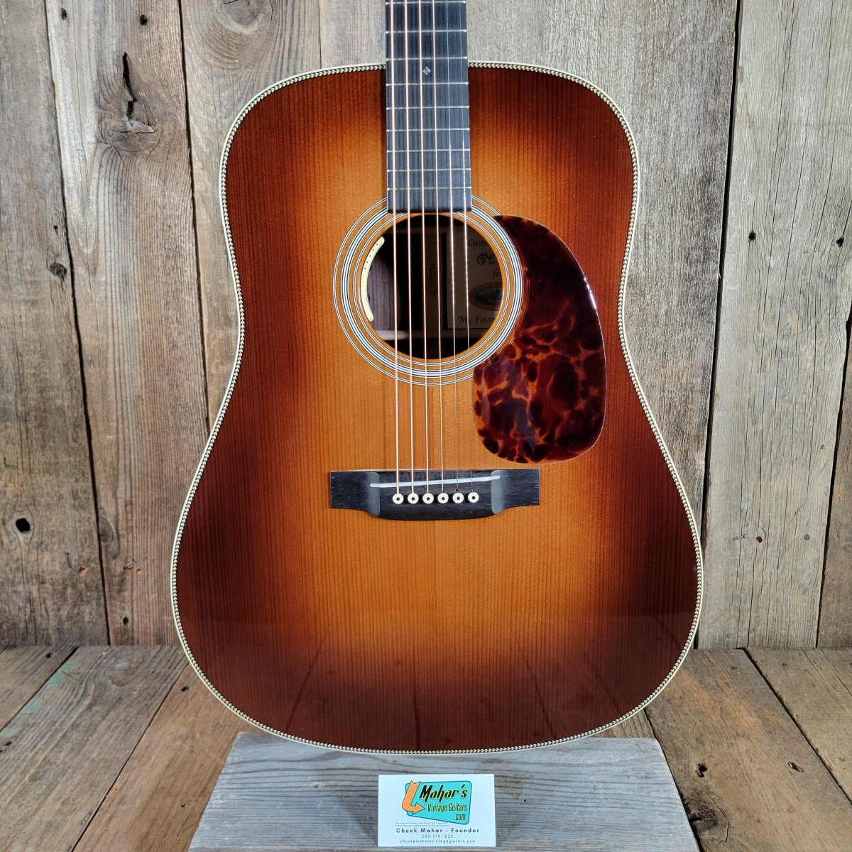 Martin 2009 HD - 28 Custom Adirondack Ambertone Sunburst Excellent - Mahar's Vintage Guitars