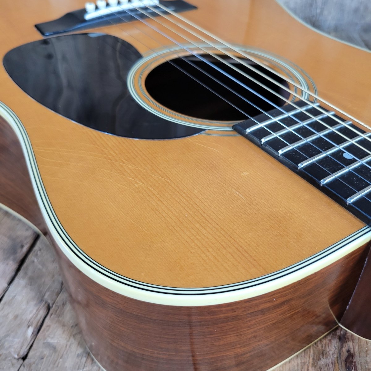 Martin D - 28 1973 Natural — Replaced Bridge & Pickguard OHSC - Mahar's Vintage Guitars