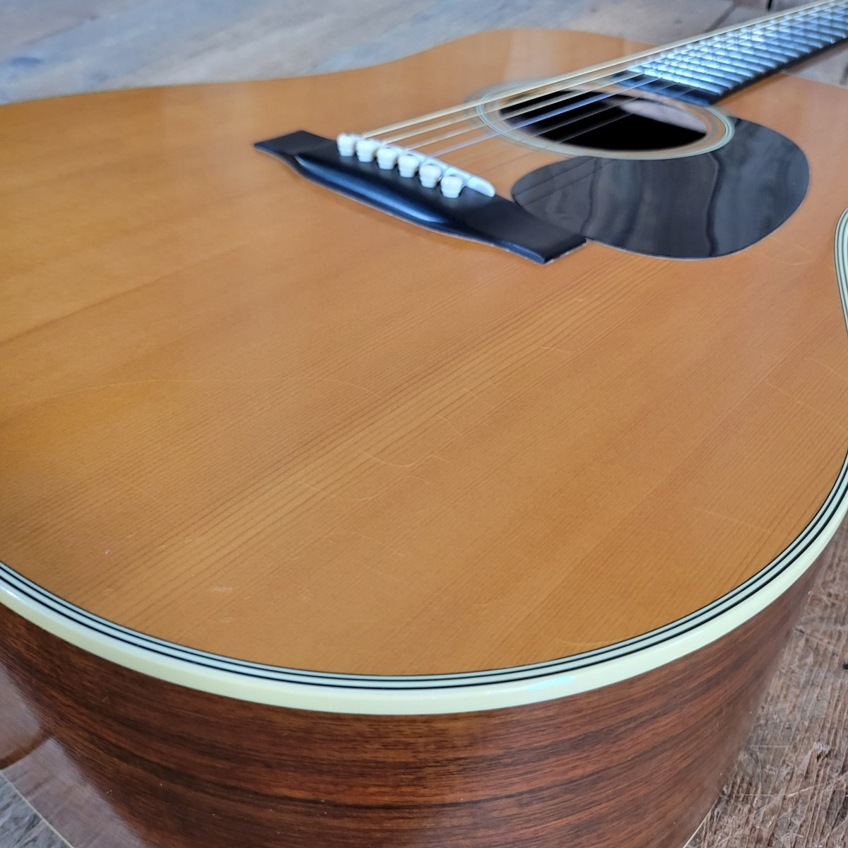 Martin D - 28 1973 Natural — Replaced Bridge & Pickguard OHSC - Mahar's Vintage Guitars