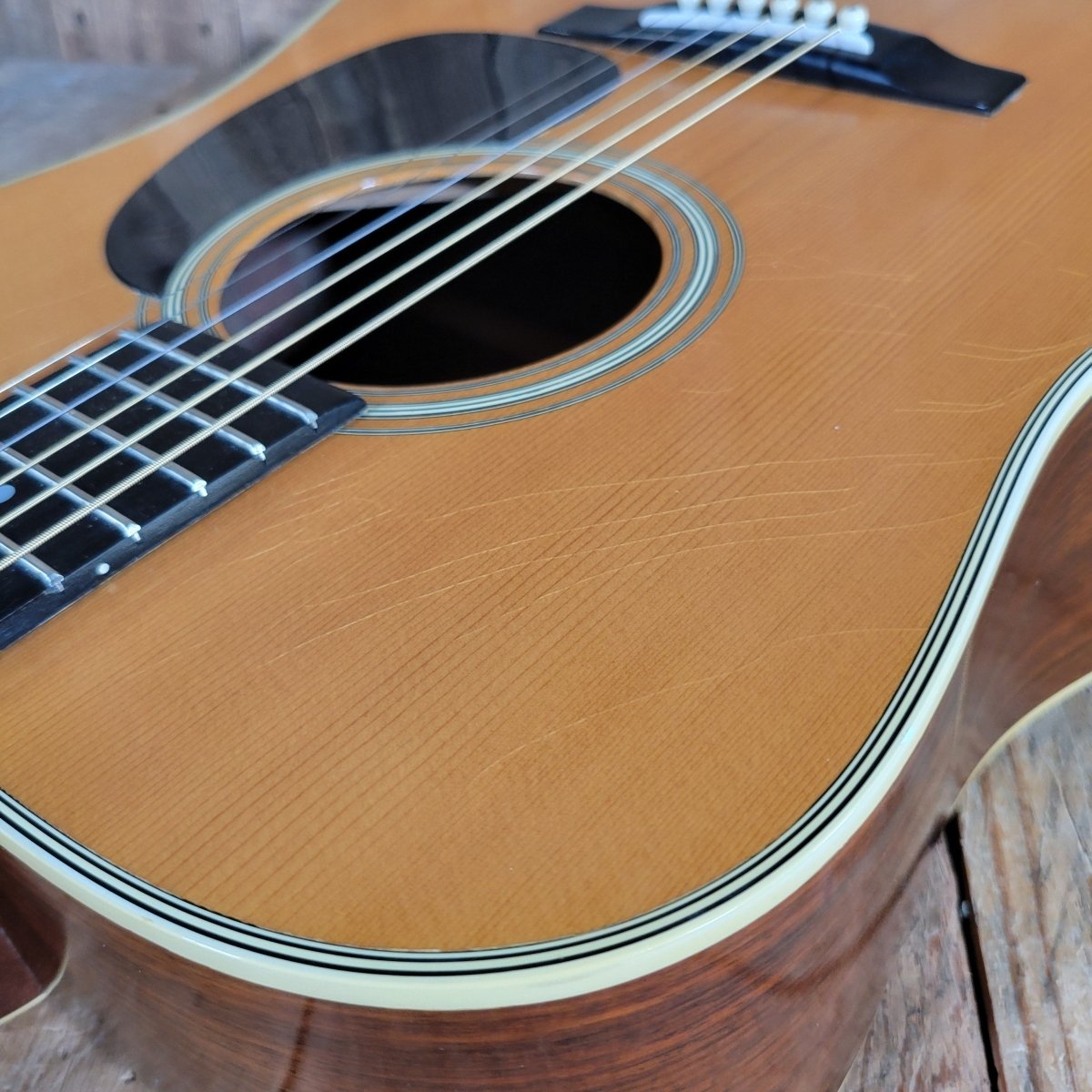 Martin D - 28 1973 Natural — Replaced Bridge & Pickguard OHSC - Mahar's Vintage Guitars