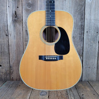 Martin D - 28 1973 Natural — Replaced Bridge & Pickguard OHSC - Mahar's Vintage Guitars