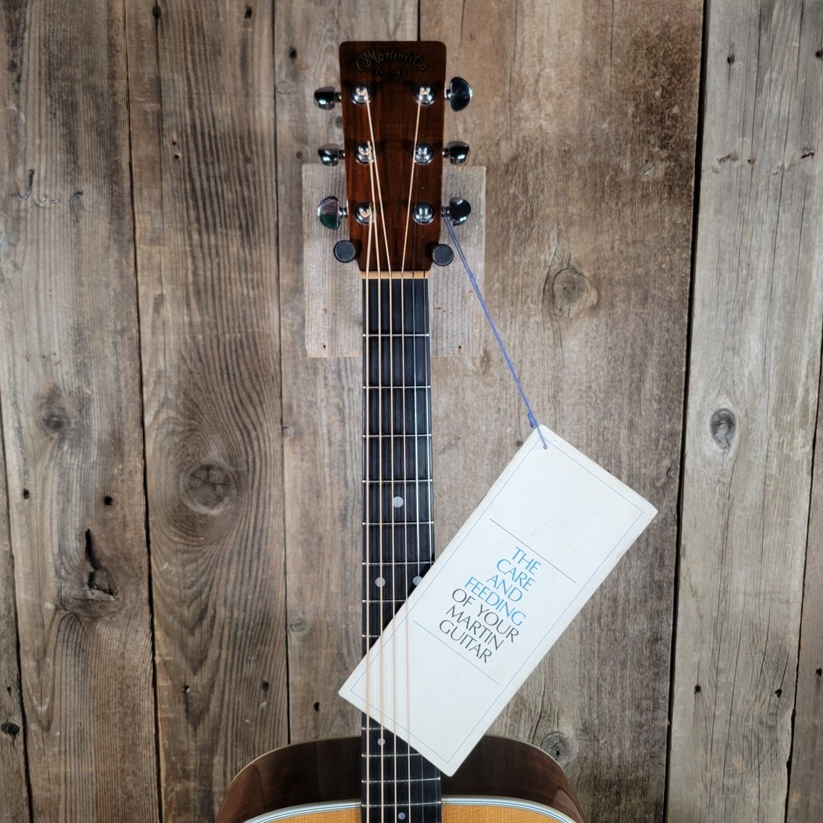 Martin D - 28 1976 – Vintage Acoustic Guitar with Original Hang Tag & Blue “Steal Me” Case - Mahar's Vintage Guitars