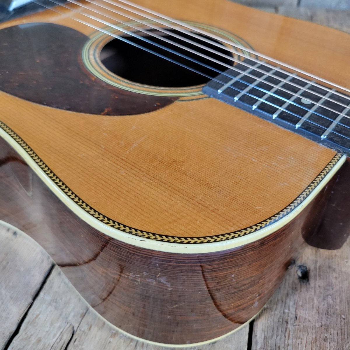 Martin D - 28 Herringbone 1946 Brazilian — Crack Free, Orig - Mahar's Vintage Guitars