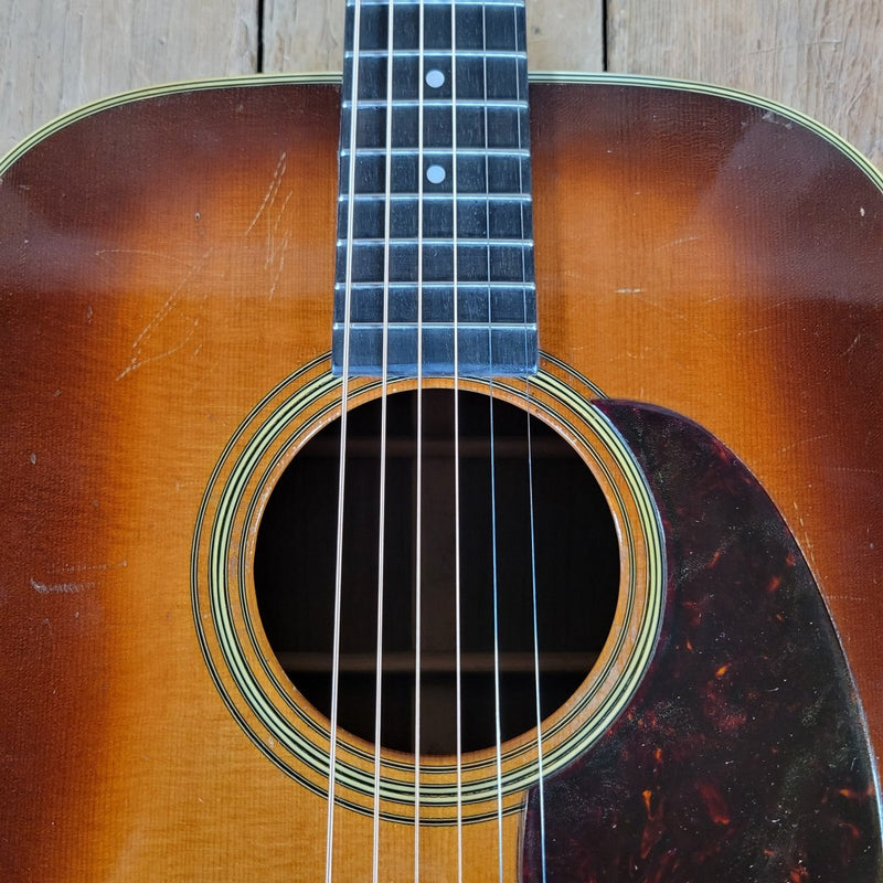 Martin D - 28 “Shade Top” Sunburst 1950 – Extremely Rare, 1 of perhaps 4 Made - Mahar's Vintage Guitars