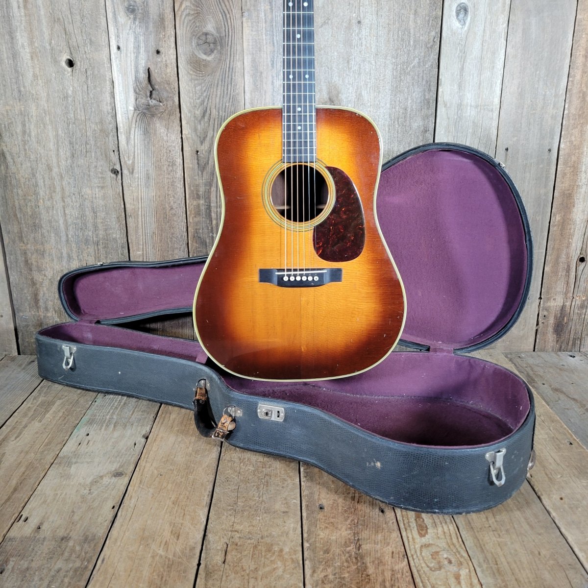 Martin D - 28 “Shade Top” Sunburst 1950 – Extremely Rare, 1 of perhaps 4 Made - Mahar's Vintage Guitars