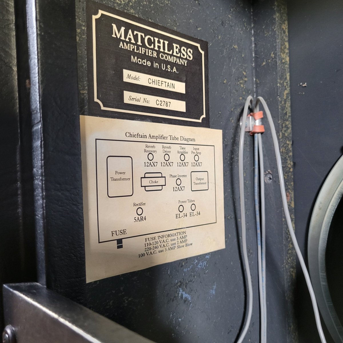 Matchless 1994 Chieftain Reverb 2x10 Mark Sampson Era Amp Excellent - Mahar's Vintage Guitars