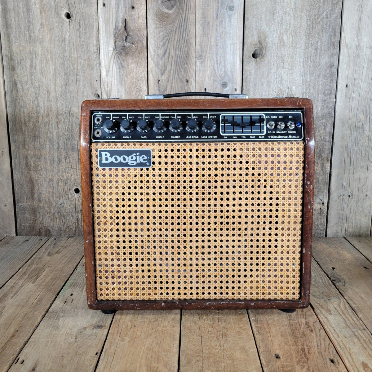 Mesa Boogie 1989 Mark III Blue Stripe DG – Imbuya Hardwood Cabinet Tube Amp - Mahar's Vintage Guitars
