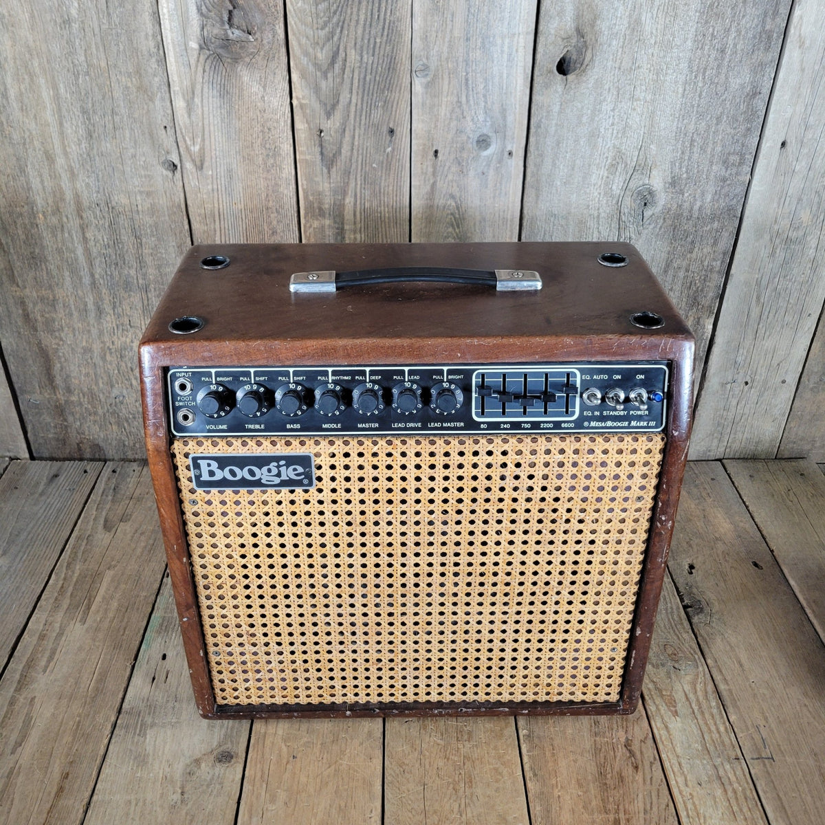 Mesa Boogie 1989 Mark III Blue Stripe DG – Imbuya Hardwood Cabinet Tube Amp - Mahar's Vintage Guitars