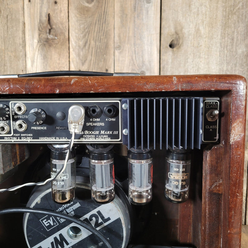 Mesa Boogie 1989 Mark III Blue Stripe DG – Imbuya Hardwood Cabinet Tube Amp - Mahar's Vintage Guitars