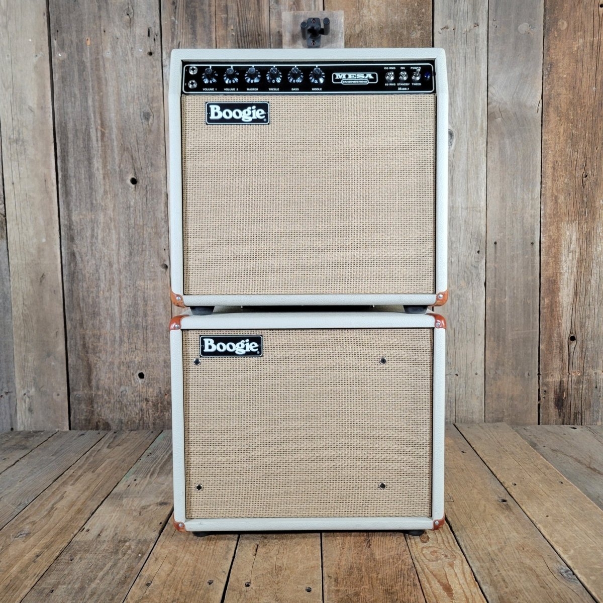 Mesa Boogie 2004 Mark I Reissue 1x12" Combo with Extension Cab — Cream Bronco, Excellent - Mahar's Vintage Guitars