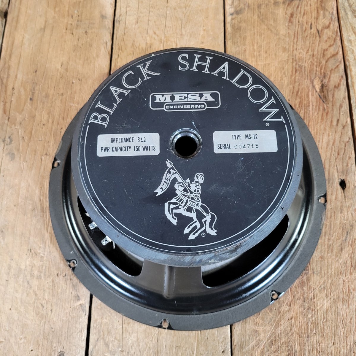 Mesa Boogie Black Shadow MS - 12 8 ohm 150 watt speaker 1980s - Mahar's Vintage Guitars