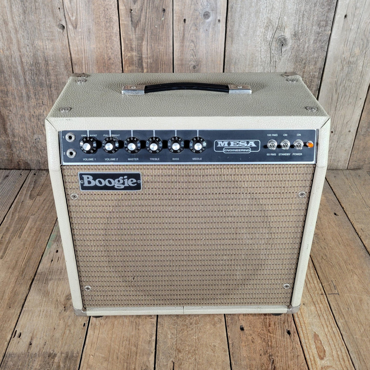 Mesa Boogie Mark I White Tolex 2 - Channel 100 - Watt 1x12 1978 - Mahar's Vintage Guitars