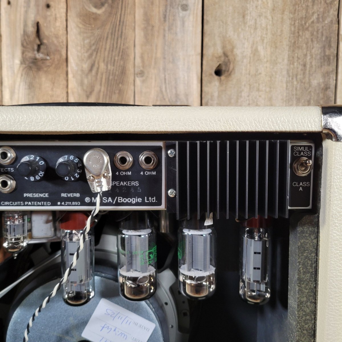 Mesa Boogie Mark IIC+ DRG 5 75W Simulclass 1x12 Combo Cream Tolex, Wicker Grille 1985 - Mahar's Vintage Guitars