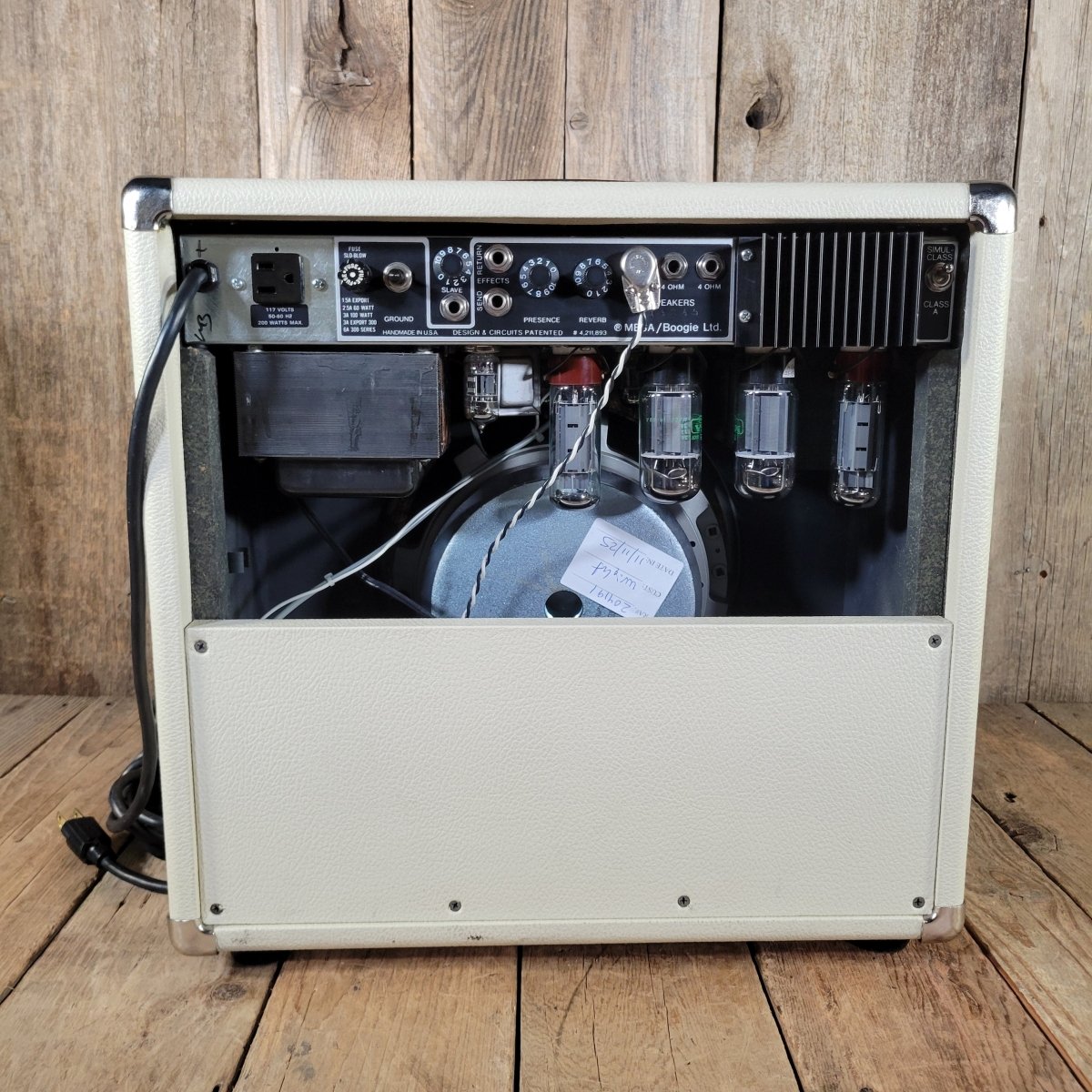 Mesa Boogie Mark IIC+ DRG 5 75W Simulclass 1x12 Combo Cream Tolex, Wicker Grille 1985 - Mahar's Vintage Guitars