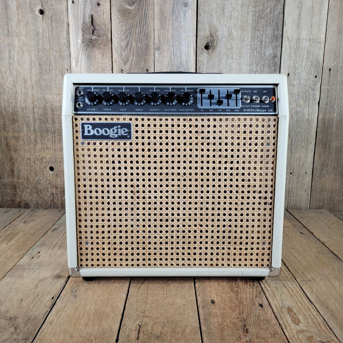 Mesa Boogie Mark IIC+ DRG 5 75W Simulclass 1x12 Combo Cream Tolex, Wicker Grille 1985 - Mahar's Vintage Guitars