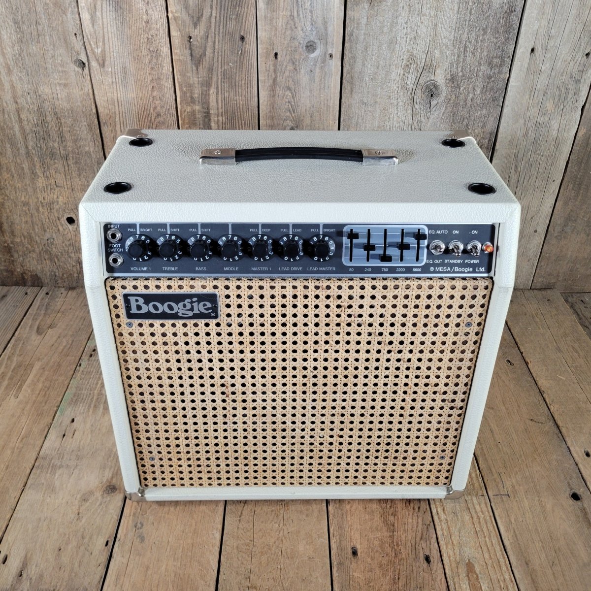 Mesa Boogie Mark IIC+ DRG 5 75W Simulclass 1x12 Combo Cream Tolex, Wicker Grille 1985 - Mahar's Vintage Guitars