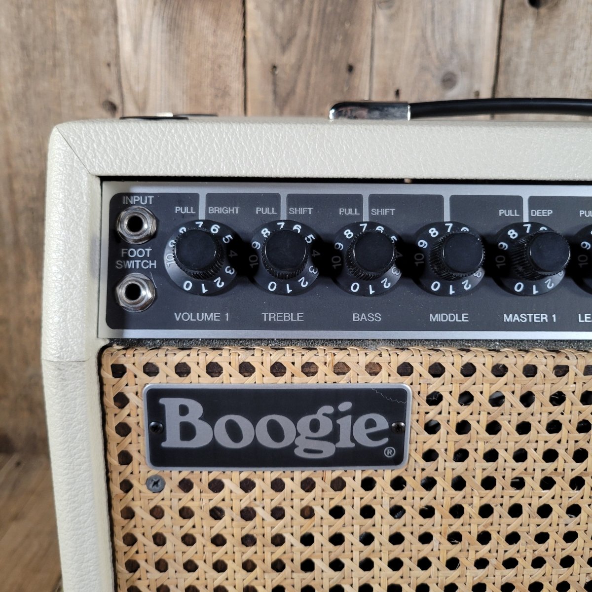 Mesa Boogie Mark IIC+ DRG 5 75W Simulclass 1x12 Combo Cream Tolex, Wicker Grille 1985 - Mahar's Vintage Guitars
