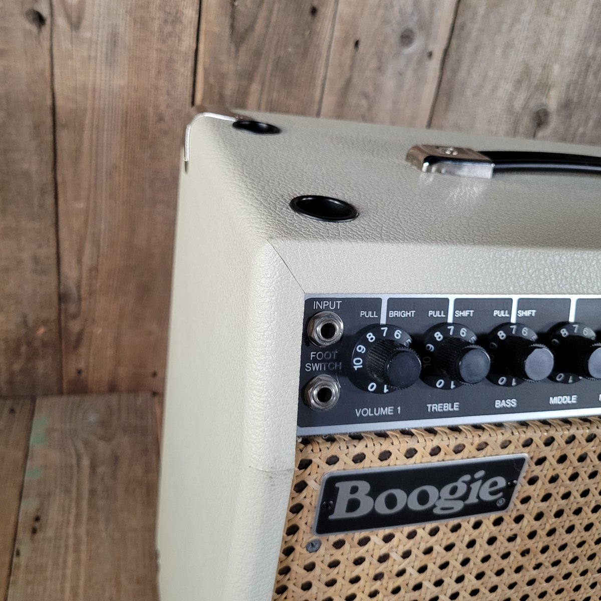 Mesa Boogie Mark IIC+ DRG 5 75W Simulclass 1x12 Combo Cream Tolex, Wicker Grille 1985 - Mahar's Vintage Guitars
