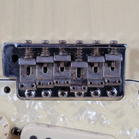 MJT 2010 Relic Strat Parts-Caster Olympic White Relic w/Mono Gig Bag, Very Good - Mahar's Vintage Guitars