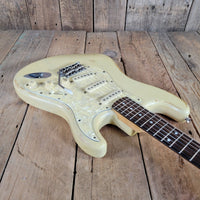 MJT 2010 Relic Strat Parts-Caster Olympic White Relic w/Mono Gig Bag, Very Good - Mahar's Vintage Guitars