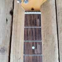 MJT 2010 Relic Strat Parts-Caster Olympic White Relic w/Mono Gig Bag, Very Good - Mahar's Vintage Guitars