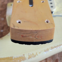 MJT 2010 Relic Strat Parts-Caster Olympic White Relic w/Mono Gig Bag, Very Good - Mahar's Vintage Guitars