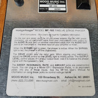 Moog Moogerfooger MF - 103 Twelve Stage Phaser w/ Power Supply 2009 - Mahar's Vintage Guitars