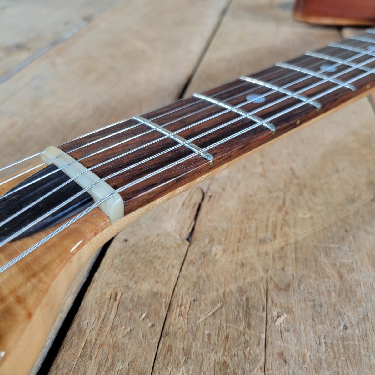 Moonstone 1982 Exploder Guitar 1 of 65 Made w/ Original Case, Excellent - Mahar's Vintage Guitars