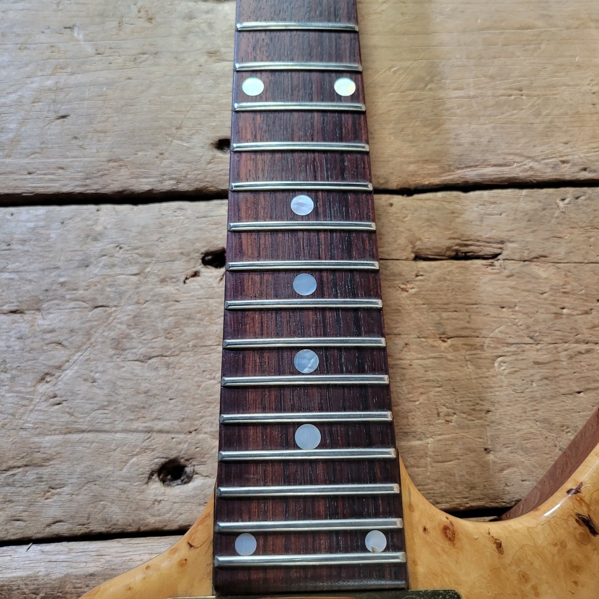 Moonstone 1982 Exploder Guitar 1 of 65 Made w/ Original Case, Excellent - Mahar's Vintage Guitars