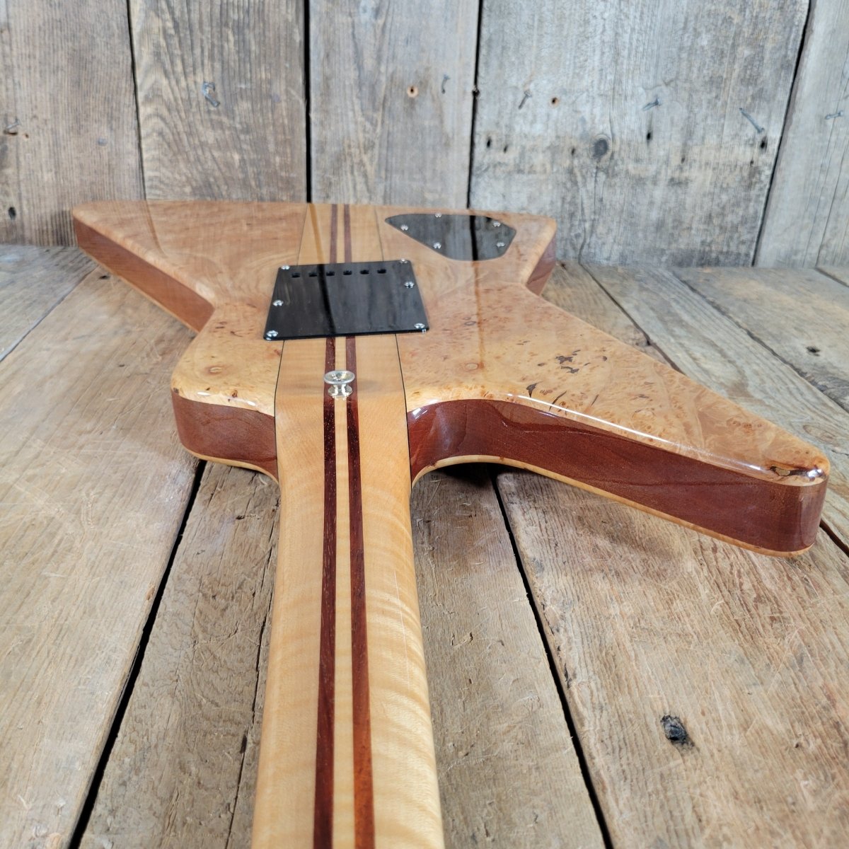 Moonstone 1982 Exploder Guitar 1 of 65 Made w/ Original Case, Excellent - Mahar's Vintage Guitars