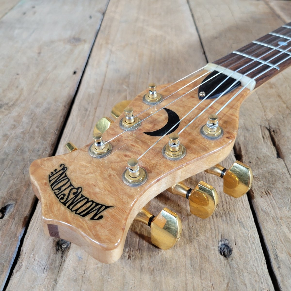 Moonstone 1982 Exploder Guitar 1 of 65 Made w/ Original Case, Excellent - Mahar's Vintage Guitars