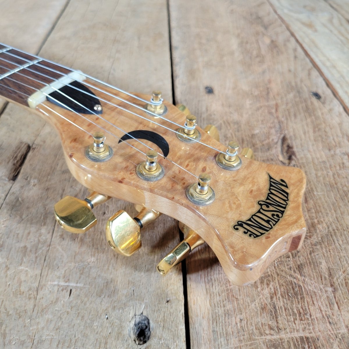 Moonstone 1982 Exploder Guitar 1 of 65 Made w/ Original Case, Excellent - Mahar's Vintage Guitars