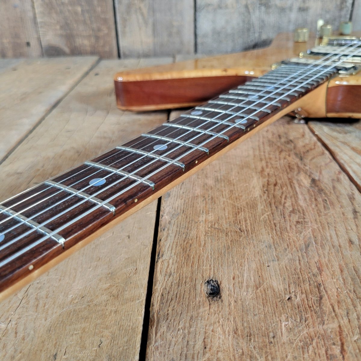 Moonstone 1982 Exploder Guitar 1 of 65 Made w/ Original Case, Excellent - Mahar's Vintage Guitars
