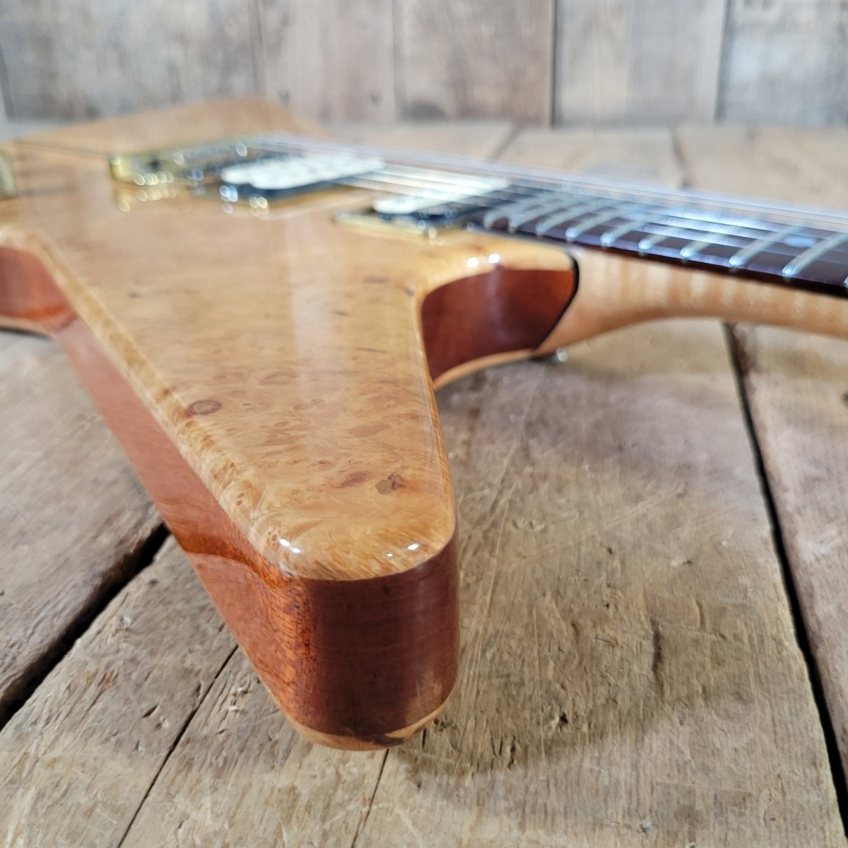 Moonstone 1982 Exploder Guitar 1 of 65 Made w/ Original Case, Excellent - Mahar's Vintage Guitars